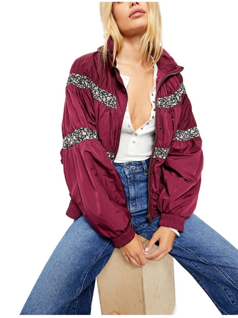 Free people on my mind bomber jacket